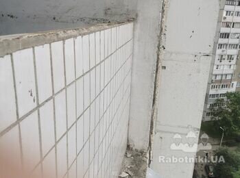 Занизити бетонний парапет (товщ стіни 4,5 см)