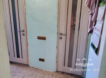 Установка наличников на двери