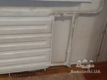 Замена кранов для радиатора, установка радиатора
