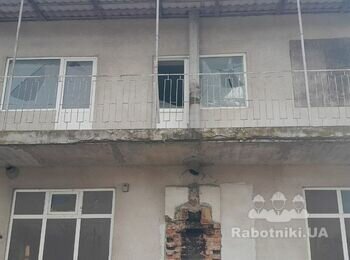 Обшивка фасада профнастилом + водосток