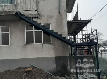Обшивка фасада профнастилом + водосток