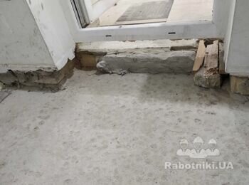 Вирівняти підлогу на балконі стяжкою та покласти плитку (10м2) ВДНХ