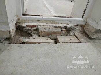 Вирівняти підлогу на балконі стяжкою та покласти плитку (10м2) ВДНХ