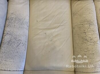 Реставрація шкіряного дивану та крісел
