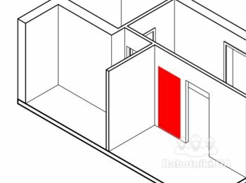 Перенесення дверного отвору згідно плану монтажу