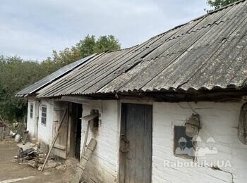 Демонтаж, монтаж 2-х скатного даху з профлисту на сараї 5х10