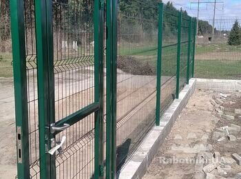 Монтаж паркану з 3д сітки