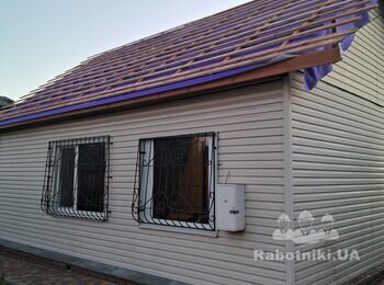 Навес для авто біля будинку 6 м на 5 м