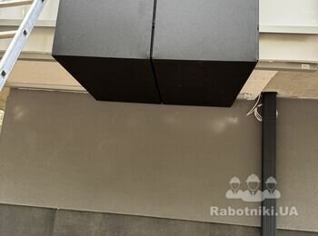 Монтаж вент фасаду на металеві касети з підшивкою +-130м.п.