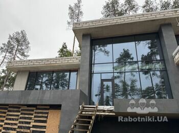 Монтаж вент фасаду на металеві касети з підшивкою +-130м.п.