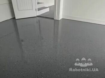 Виконання наливної підлоги з флоками, 40м2