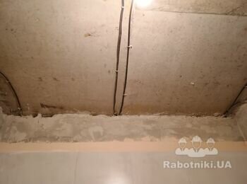 Облашування ГКЛ стелі у ванній кімнаті