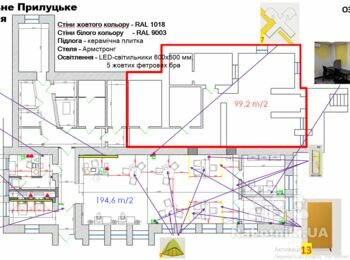 Комплексний ремонт приміщень відділення банку за адресою