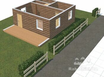 Будувати зруб 2500 грн м.куб