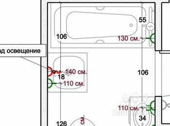 Плитка в 2 санузлах для 2 смартов