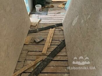 Підлога і укладка ламіната в офісному приміщенні 60кв.м.