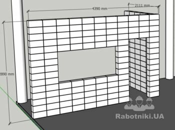 Монтаж стін зі шлакоблоку
