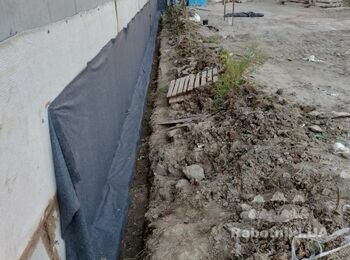 Гідроізоляція вертикальних конструкцій стін підвалу та паркінгу