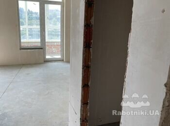 Виконати ремонт в 1к квартирі після забудовника, 37 кв. м