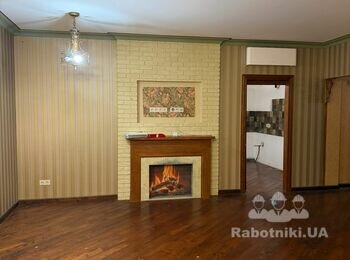 Циклювання паркету, демонтаж перегородки, фарбування стін