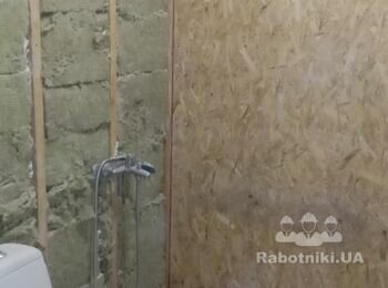 Ремонт ванной 5.5 пол 20 КВ стена