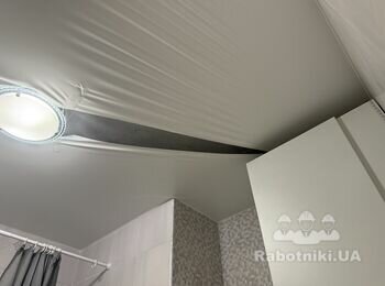 Натяжна стеля у ванну кімнату 6-7м/2