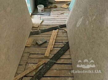 Підлога і укладка ламіната в офісному приміщенні 60кв.м. (Киев)