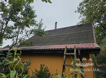 Монтаж металопрофілю. 65м2