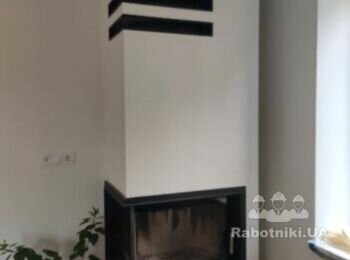 Ремонт плитки навколо топки каміну