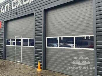 Монтаж воріт секційні підйомні - кількість 2 шт. (Алютех)