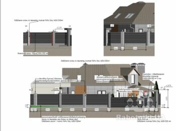 Встановити фасадну частину паркану