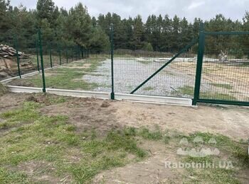 Монтаж паркану з 3д сітки