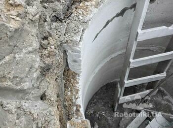 Нужно обрезать 1.5м бетонное кольцо по окружности