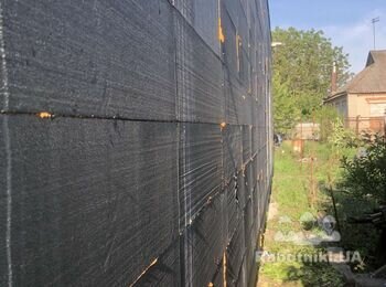 Нанесение армосетки 2 слоя , машинная штукатура