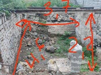 Стрічковий фундамент 3,7х4,6 плюс підпірна стінка (Киев)