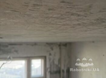 Штукатурка та шпаклівка стелі 50 кв (Київ)