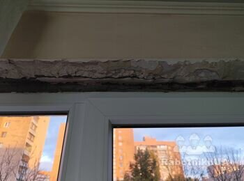 Внутренние откос кухонного окна