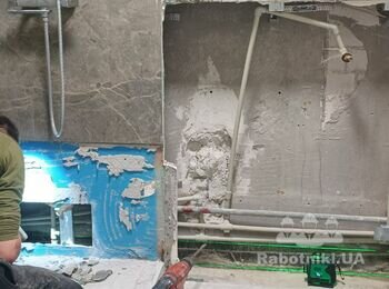 Укладання на стіну плитки 120х 60