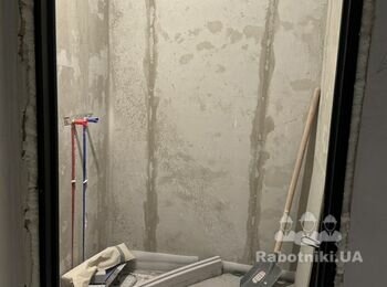 Облицювання керамогранітом душова і туалет.