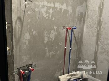 Облицювання керамогранітом душова і туалет.