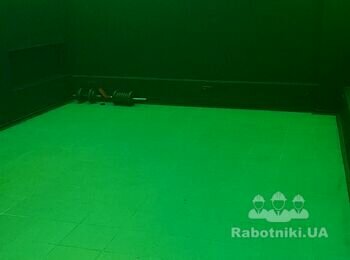 Облаштування підлоги для танцювального залу, монтування дзеркал на сті