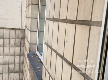 Утеплення фасаду квартири, 1 вікно