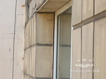 Утеплення фасаду квартири, 1 вікно