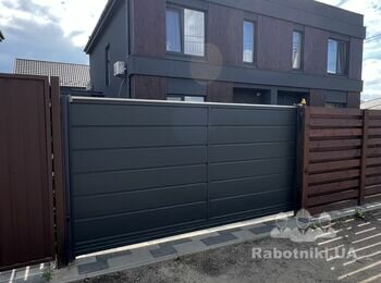 Відкатні ворота та калітка