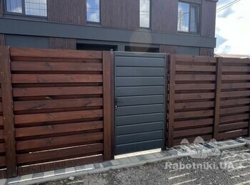 Відкатні ворота та калітка