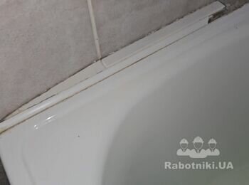 Установка ванны в чистовом санузле