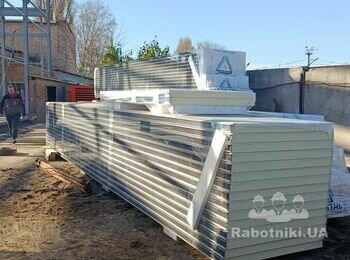 Нужна бригада монтажников сендвич панелей 1300м2 из 4х человек