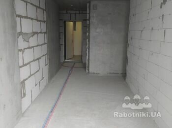 Штукатурка, стяжка полу смарт квартири