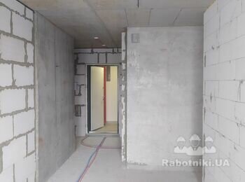 Штукатурка, стяжка полу смарт квартири