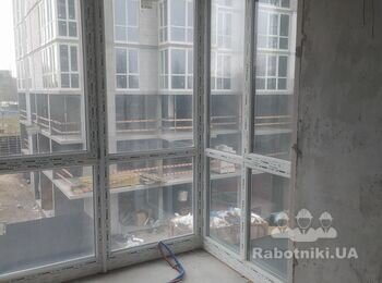 Штукатурка, стяжка полу смарт квартири